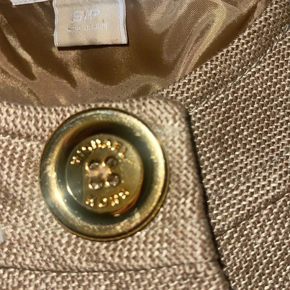 Michael Kors Metallic Tweed Cropped Jacket | Size Small